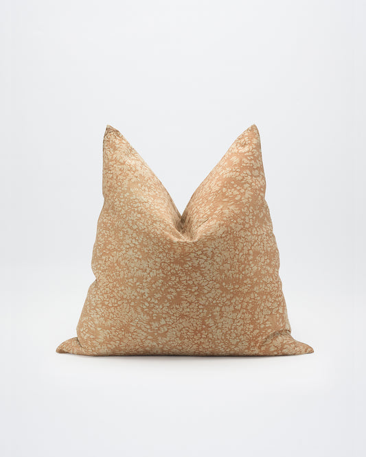 SALT DYED SILK OLIVE GREEN CUSHION