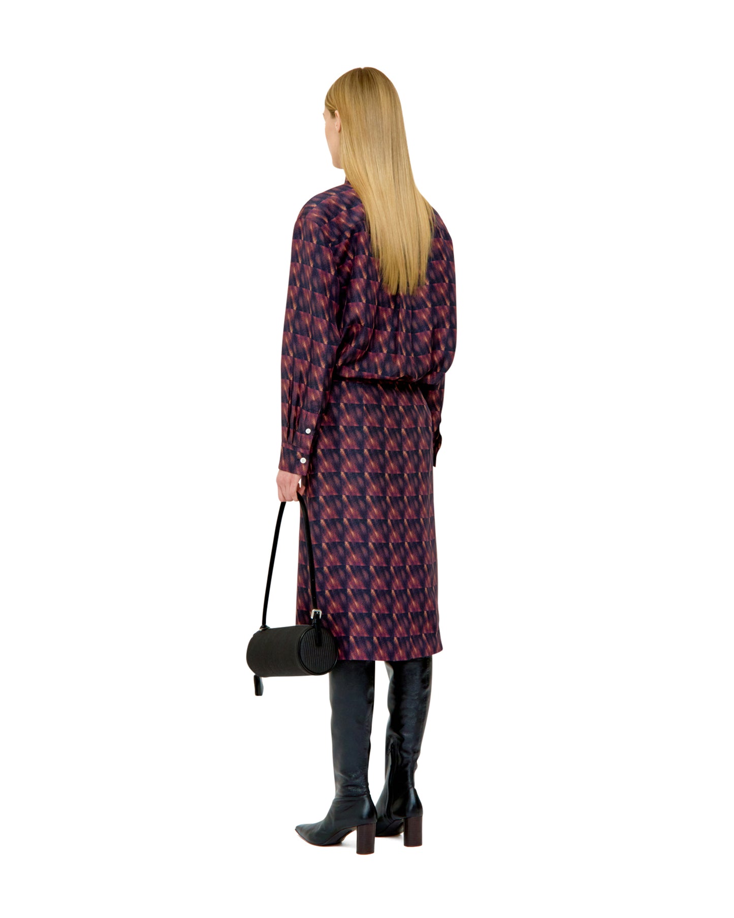 PRINTED SILK SKIRT