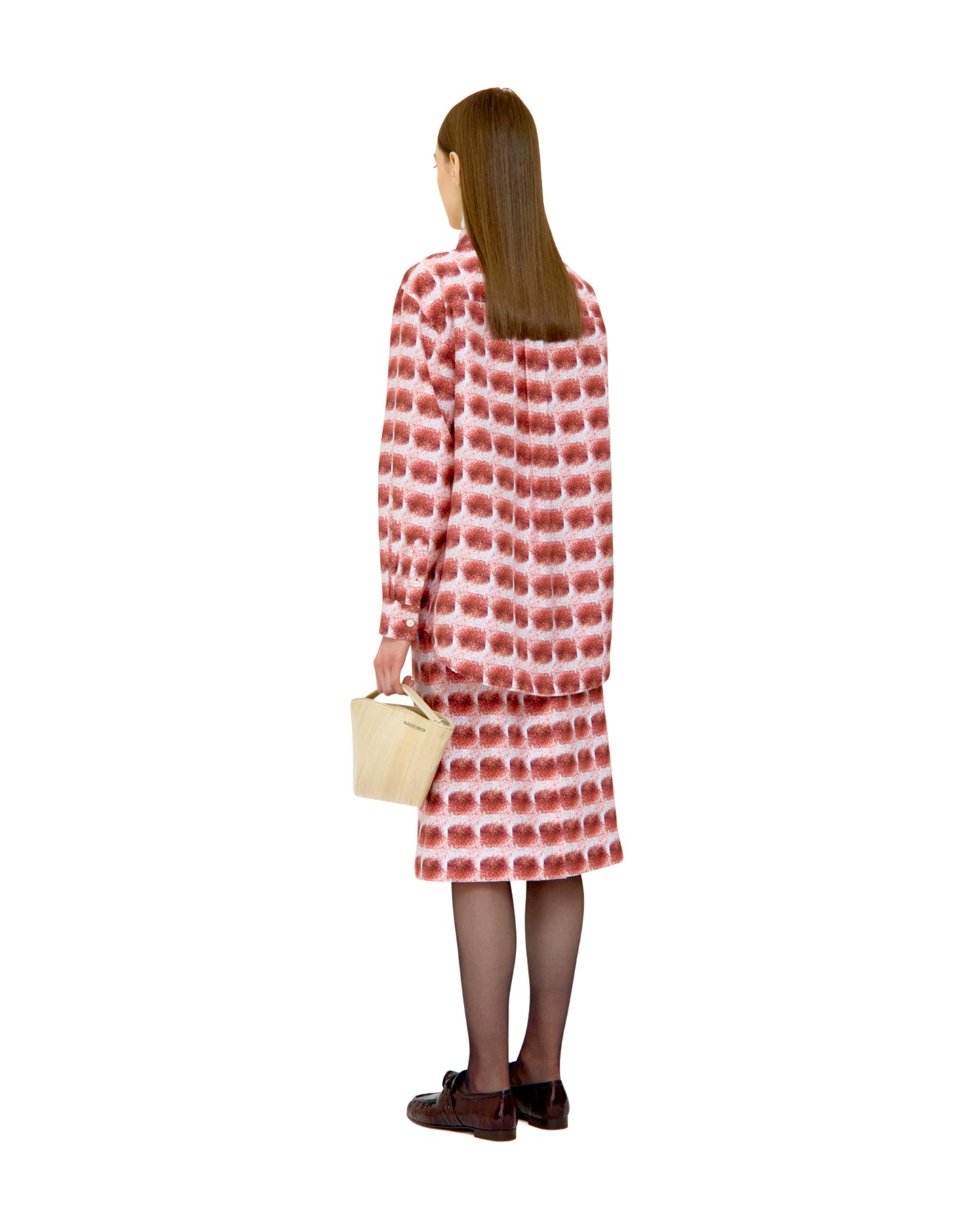 PRINTED SILK SKIRT