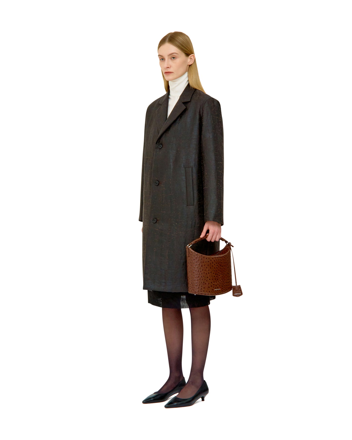 MUD DYED SILK INSULATED COAT