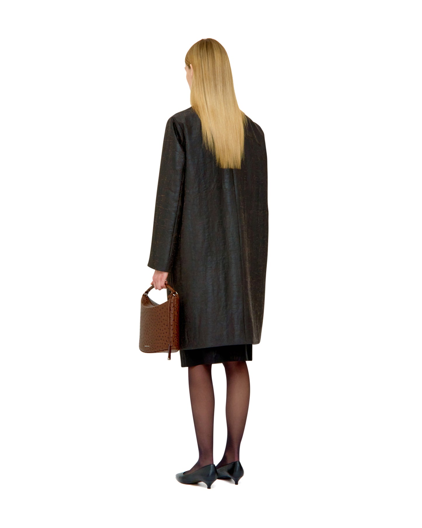 MUD DYED SILK INSULATED COAT