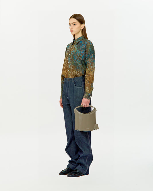 COTTON DENIM TROUSERS