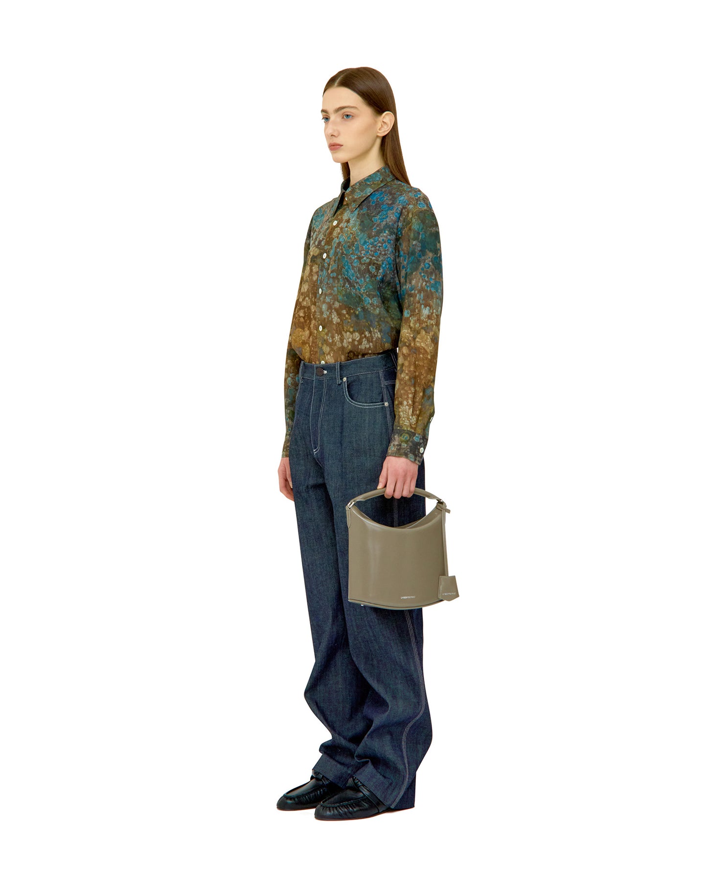 COTTON DENIM TROUSERS