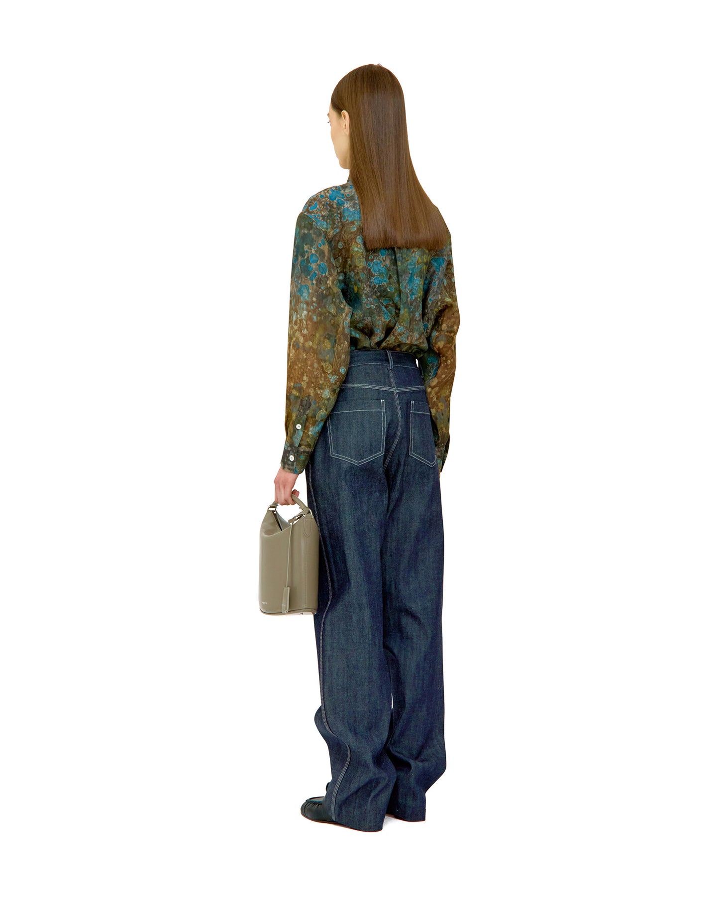 COTTON DENIM TROUSERS