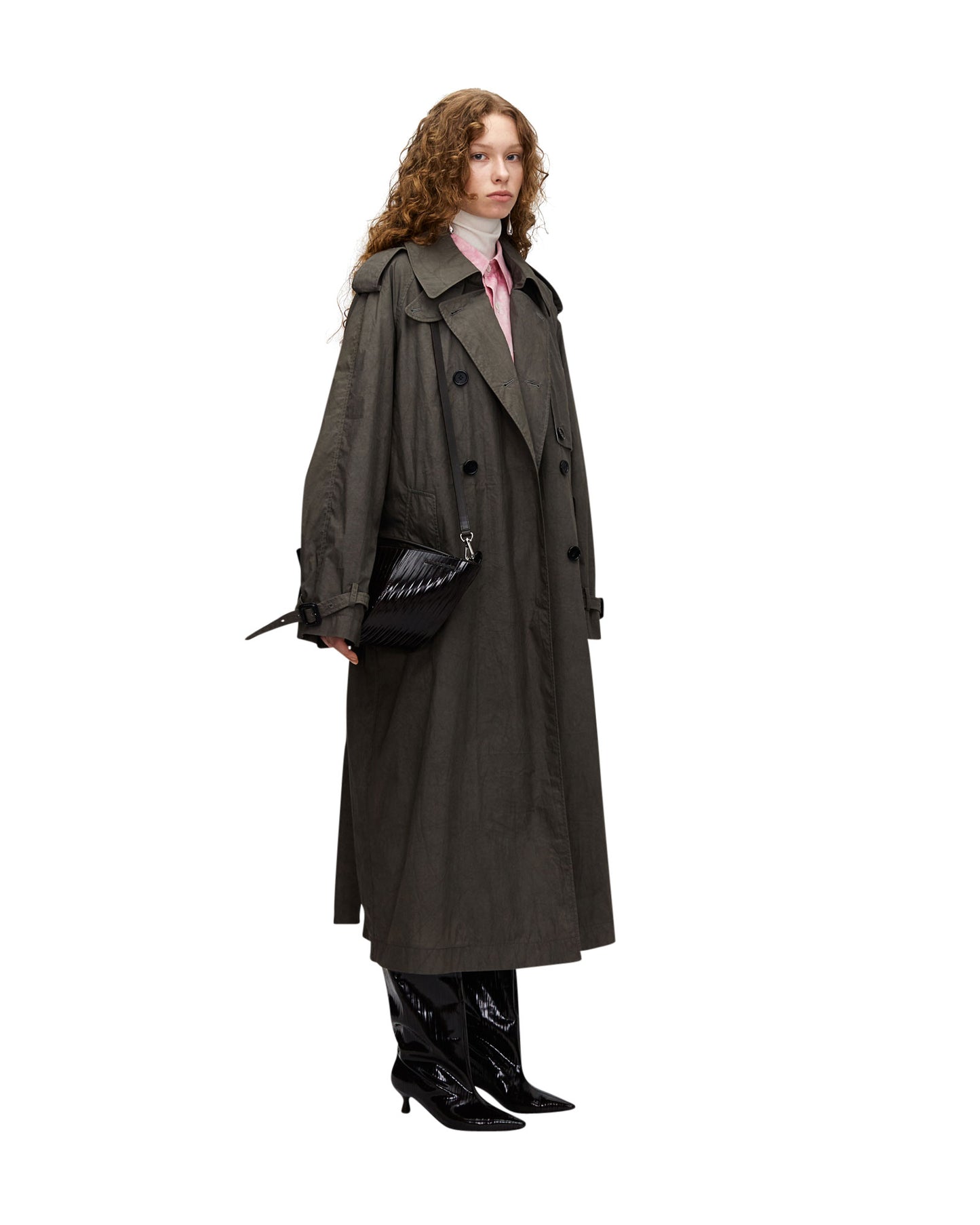 NATURAL DYED TRENCH COAT