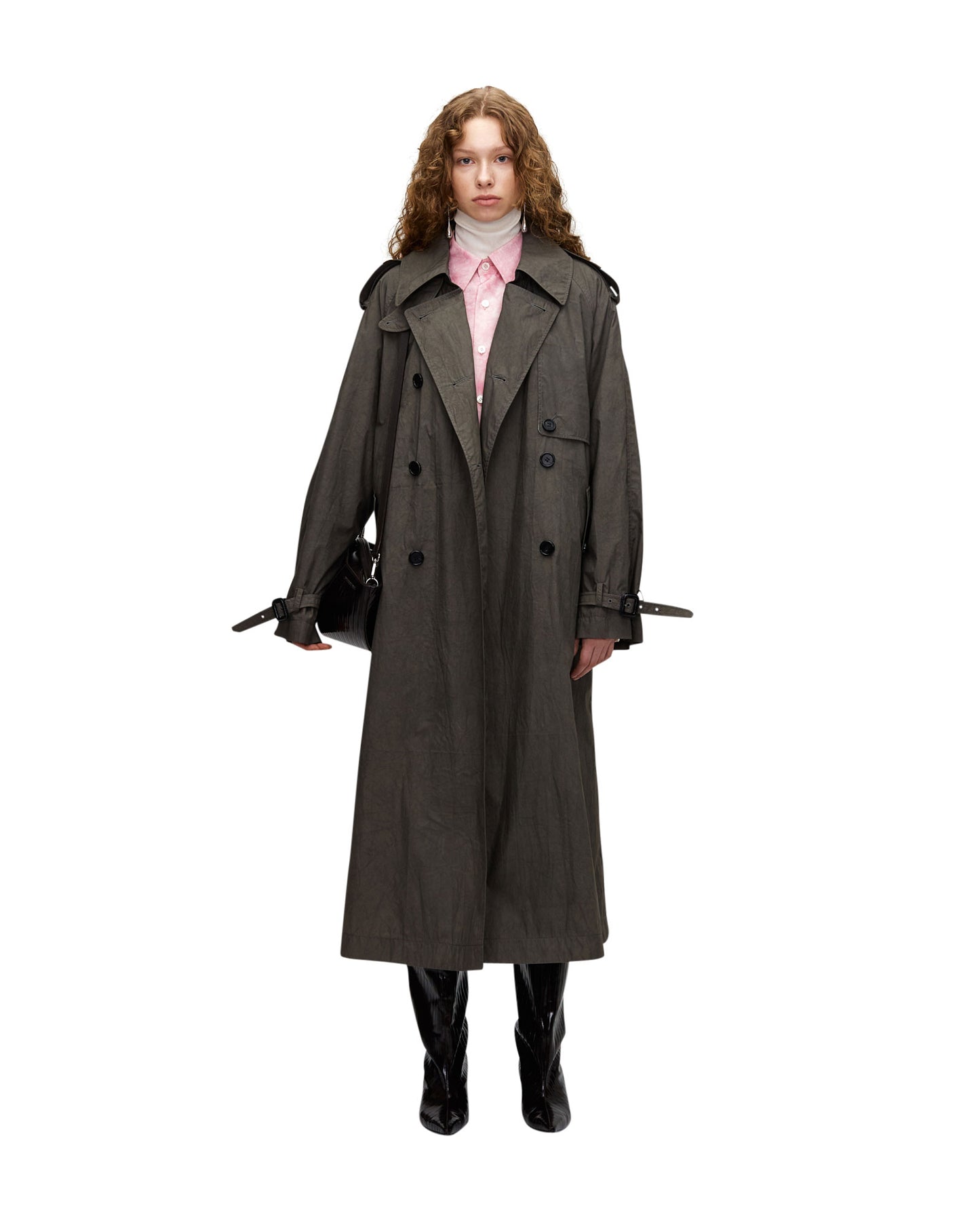 NATURAL DYED TRENCH COAT