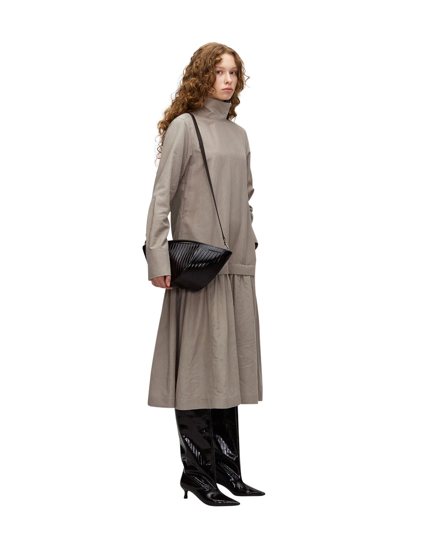 ACACIA DYED COTTON SILK DRESS
