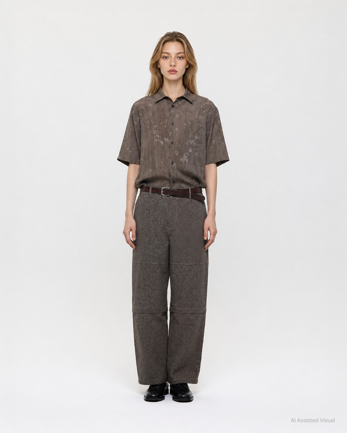 SALT DYED RAYON CLASSIC SHIRT (UNISEX)