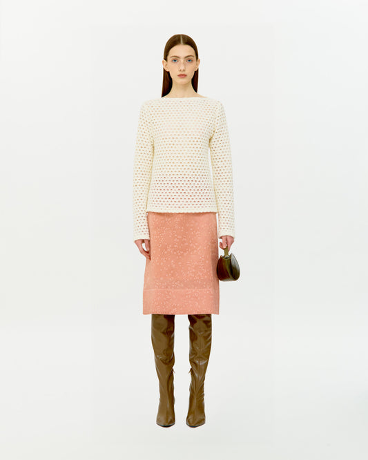 WOOL BOAT NECK TOP
