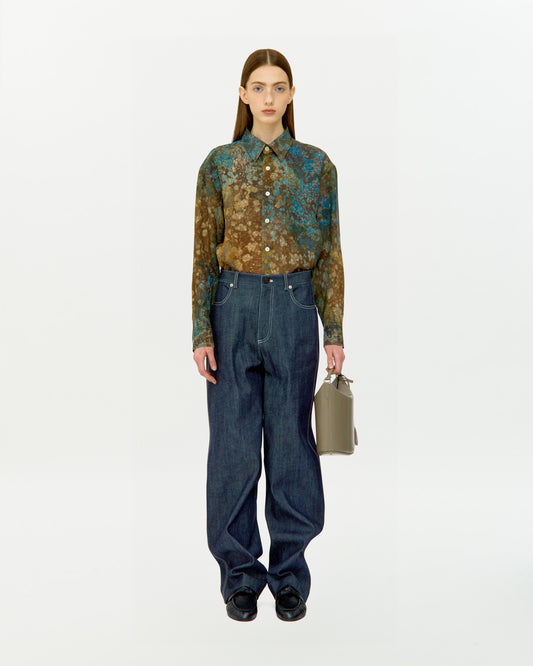 NATURAL DYED RAYON SHIRT