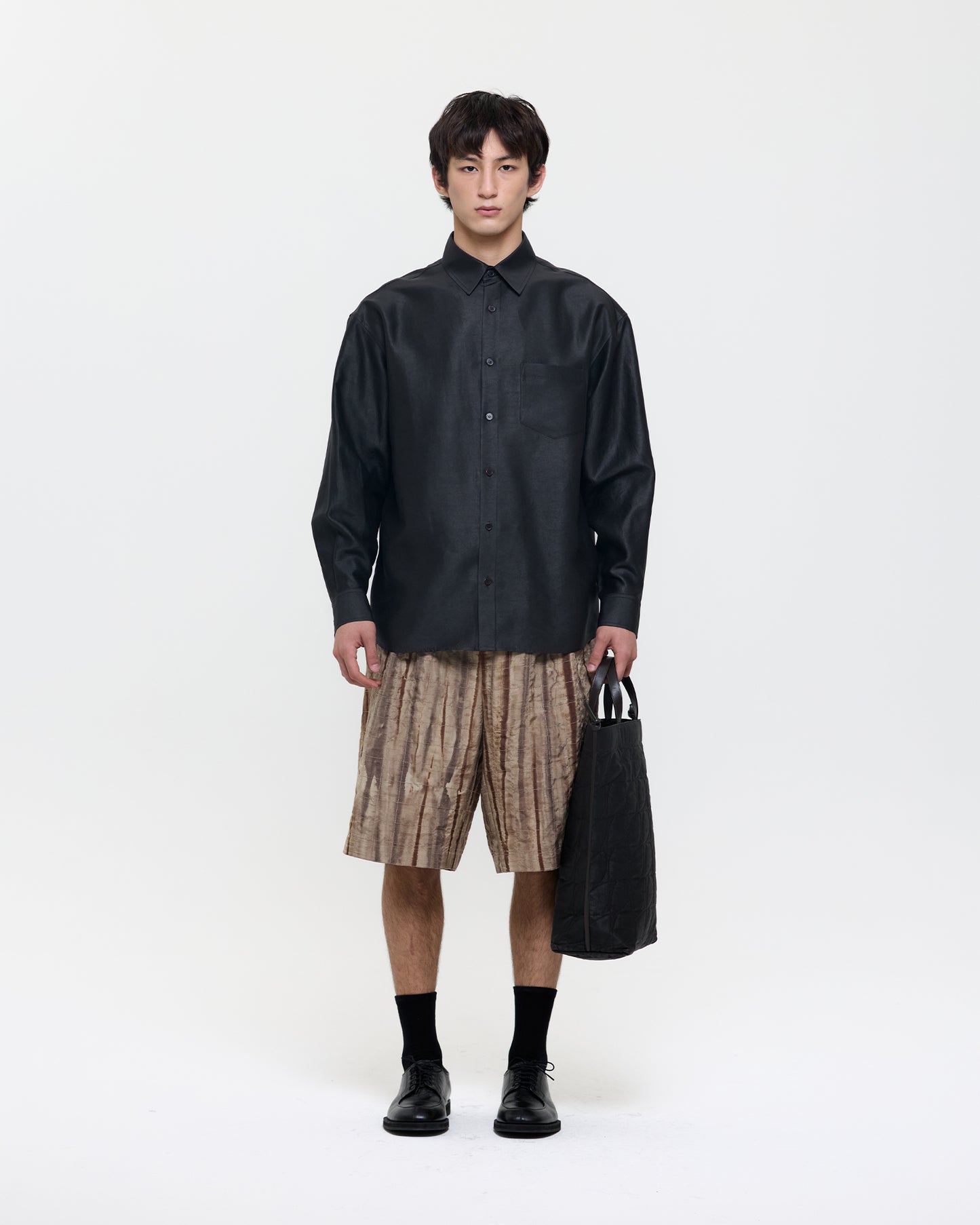 MUD DYED SILK CLASSIC SHIRT
