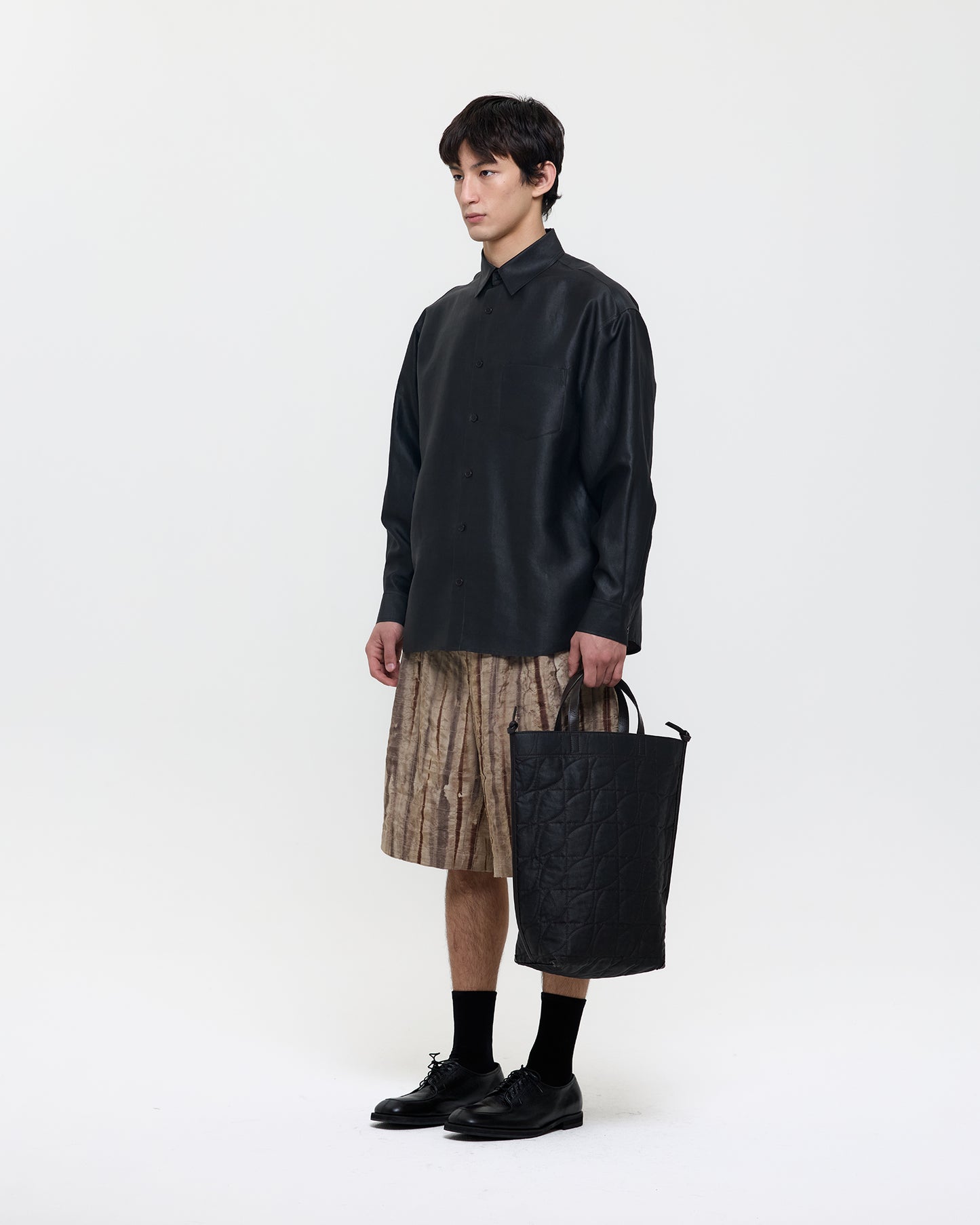 MUD DYED SILK CLASSIC SHIRT