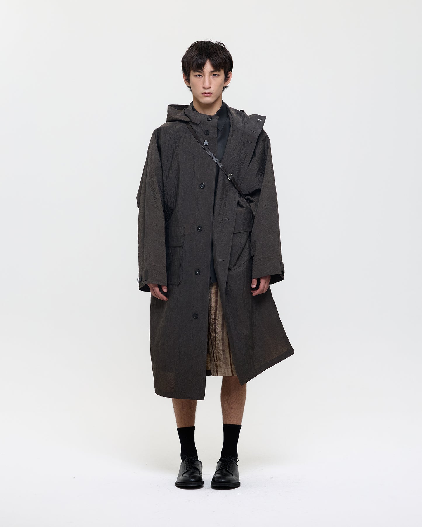 SALT DYED SILK NYLON FIELD COAT
