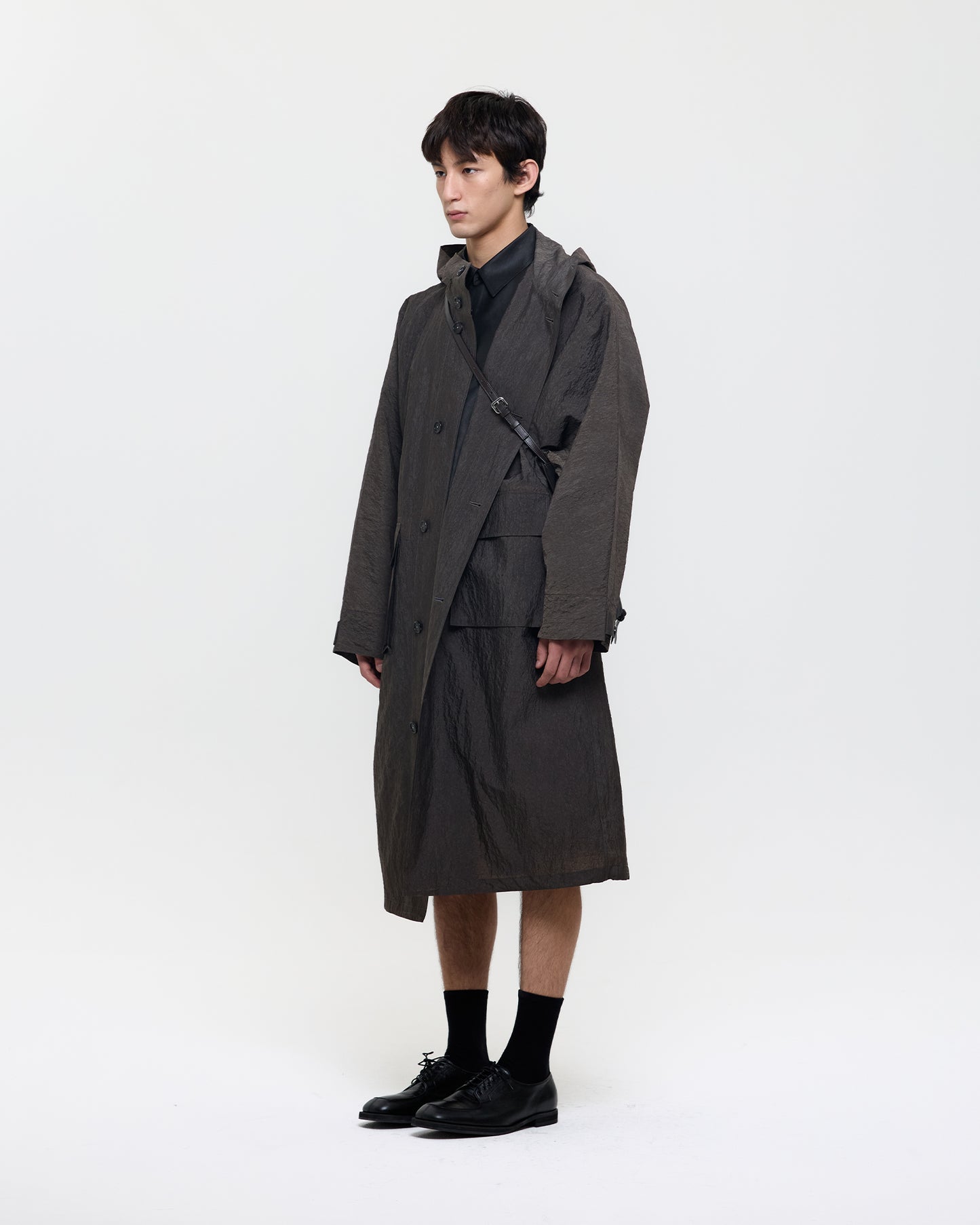 SALT DYED SILK NYLON FIELD COAT