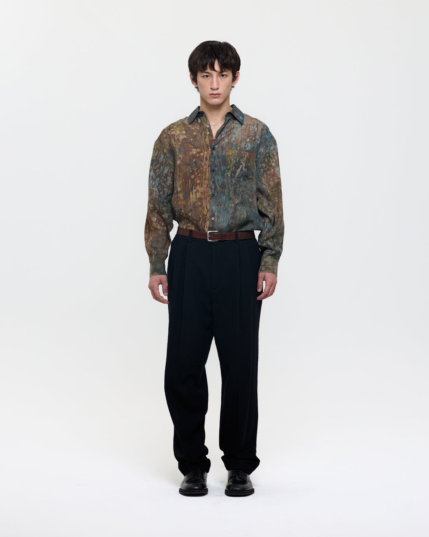 NATURAL DYED RAYON CLASSIC SHIRT (UNISEX)