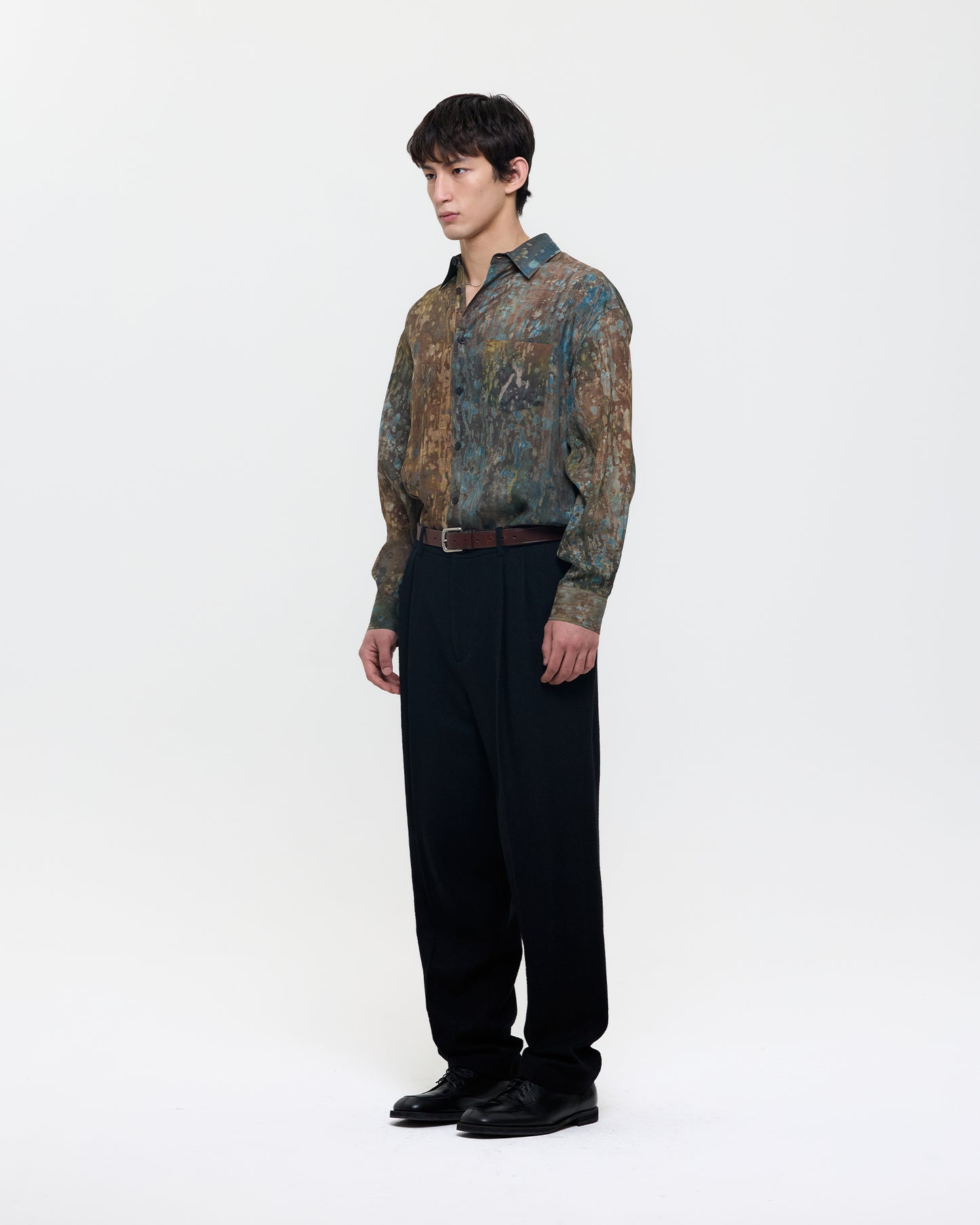 NATURAL DYED RAYON CLASSIC SHIRT (UNISEX)
