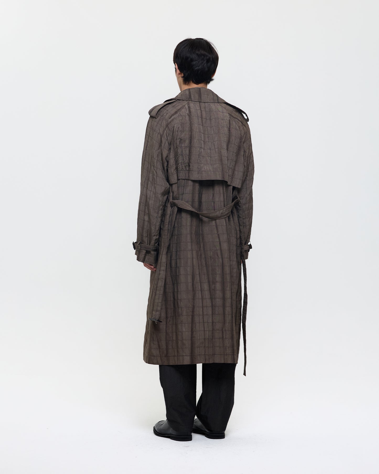NATURAL DYED NUBI RAYON TRENCH COAT (UNISEX)