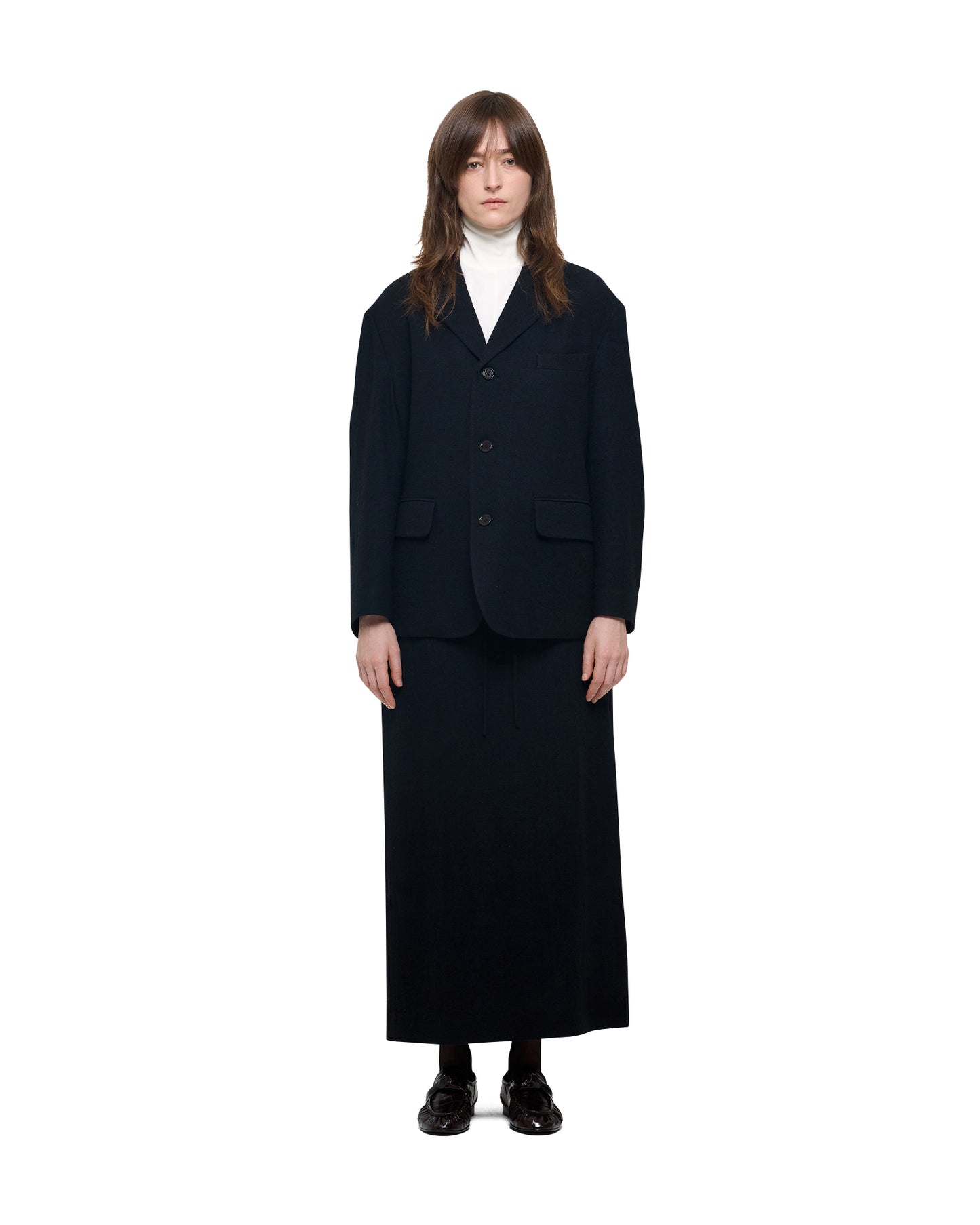 WOOL GAUZE SINGLE BREASTED JACKET