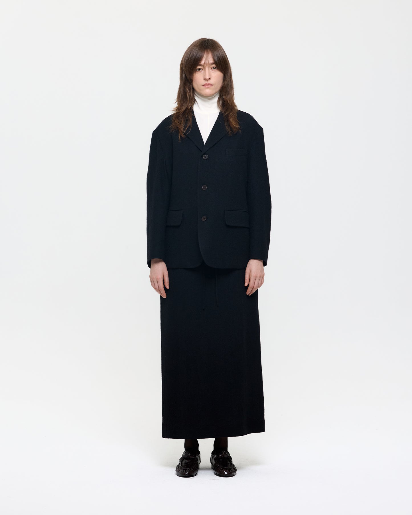WOOL GAUZE SINGLE BREASTED JACKET