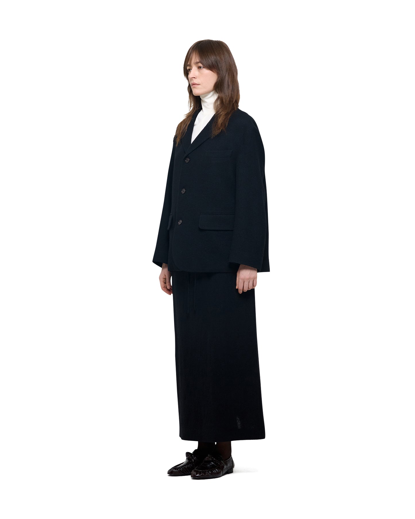 WOOL GAUZE SINGLE BREASTED JACKET