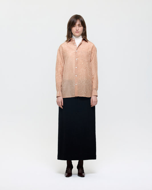 SALT DYED SILK CLASSIC SHIRT