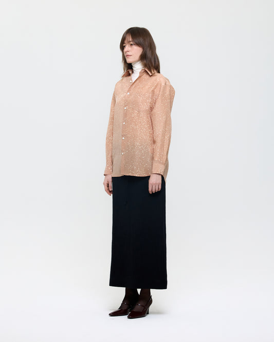 WOOL GAUZE LONG SKIRT