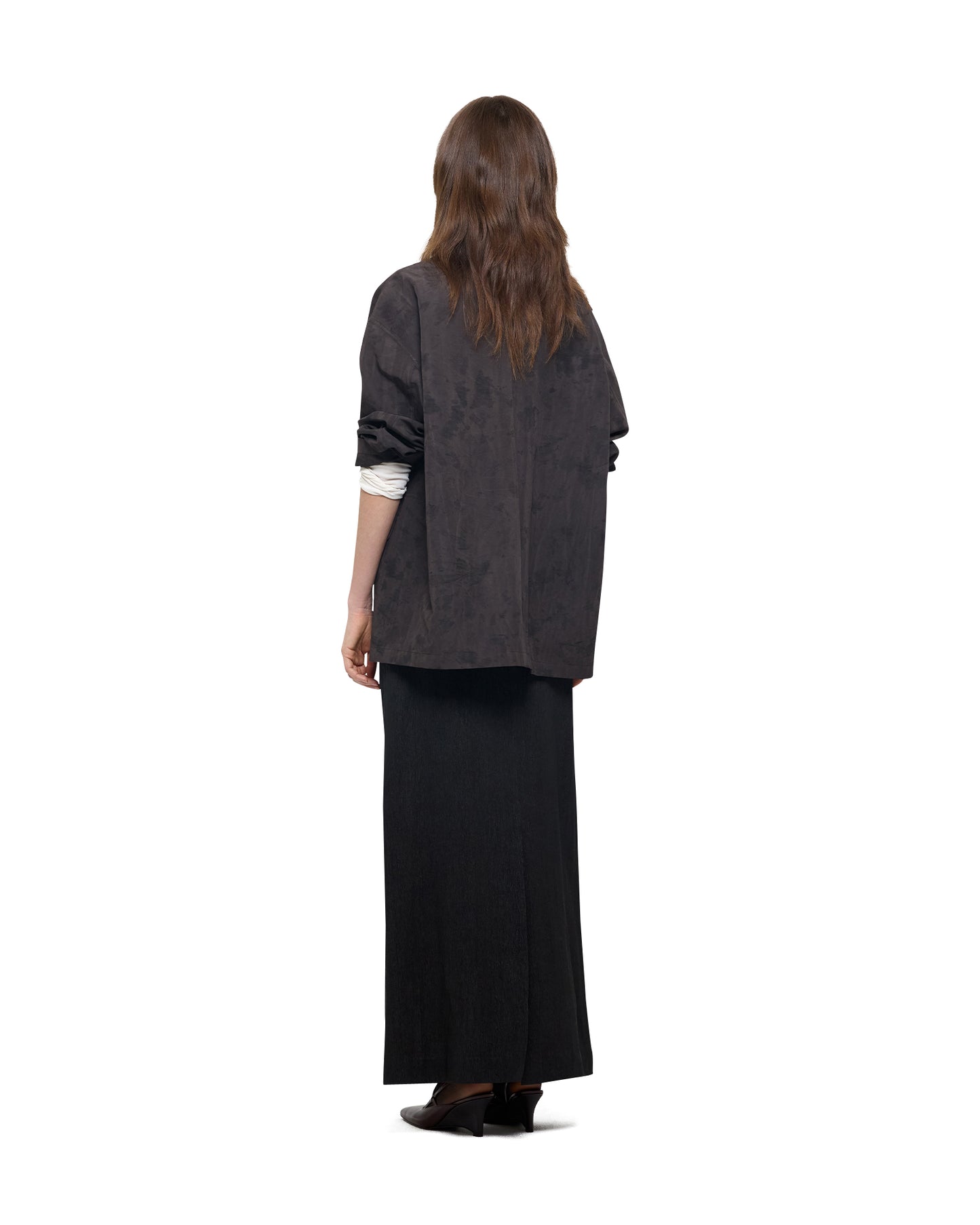 NATURAL DYED COTTON SILK PALE FIELD JACKET