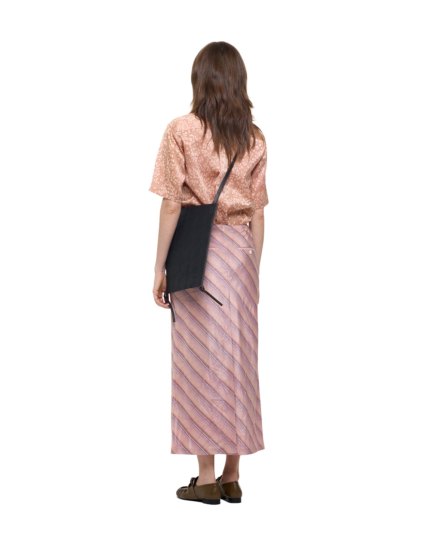 SALT DYED SILK SHORT SLEEVE SHIRT