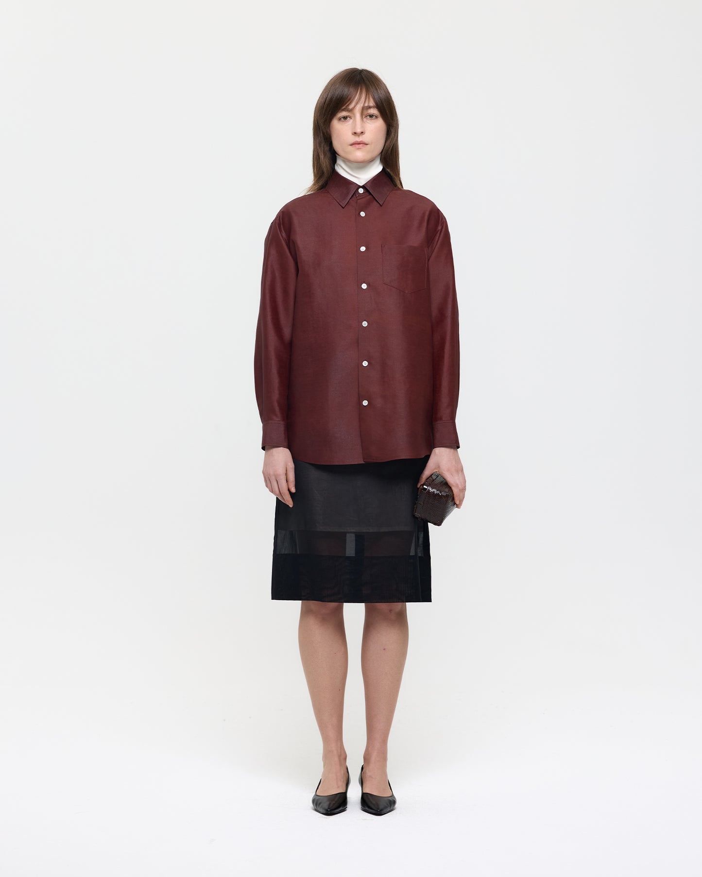 NATURAL DYED SILK CLASSIC SHIRT