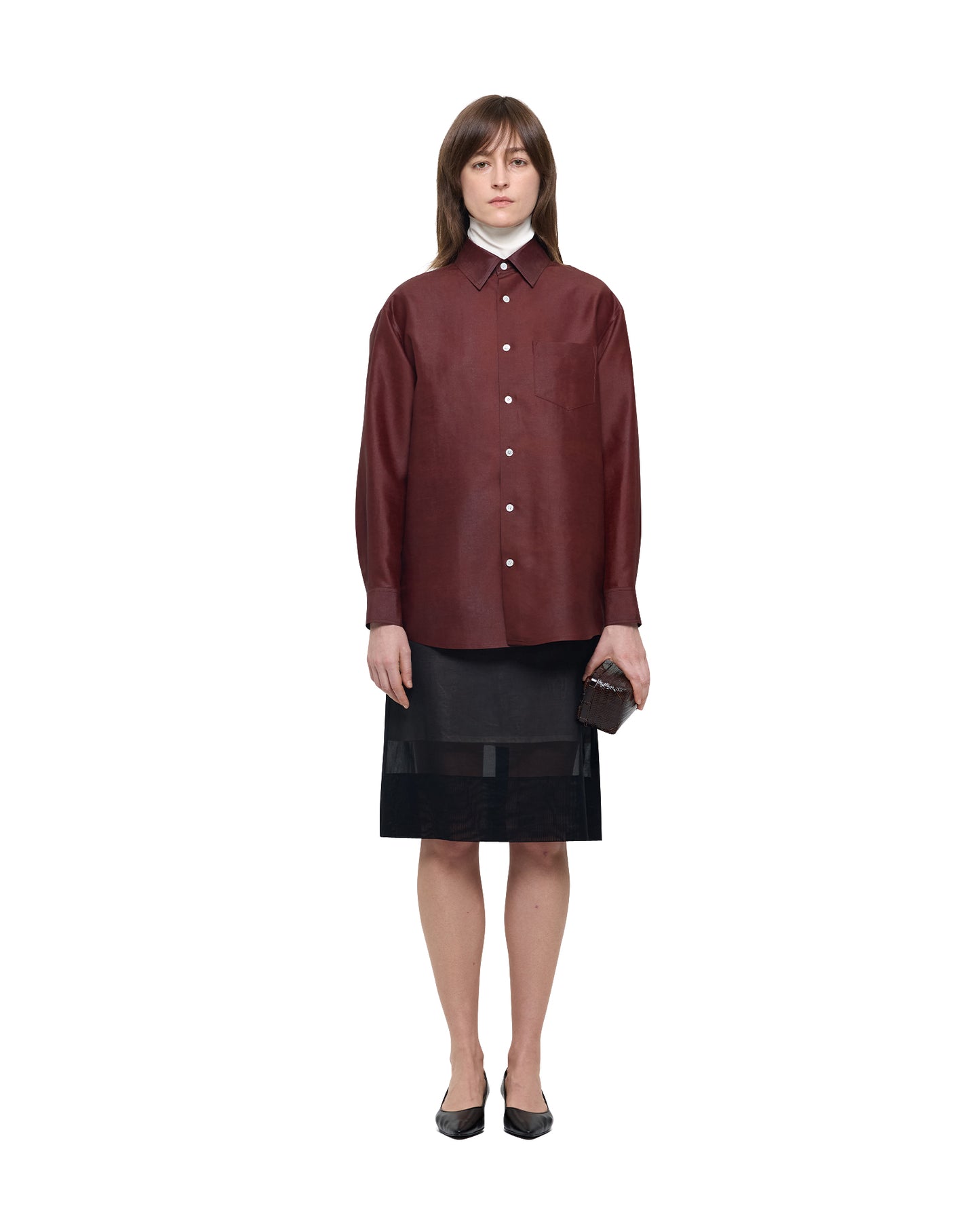 NATURAL DYED SILK CLASSIC SHIRT
