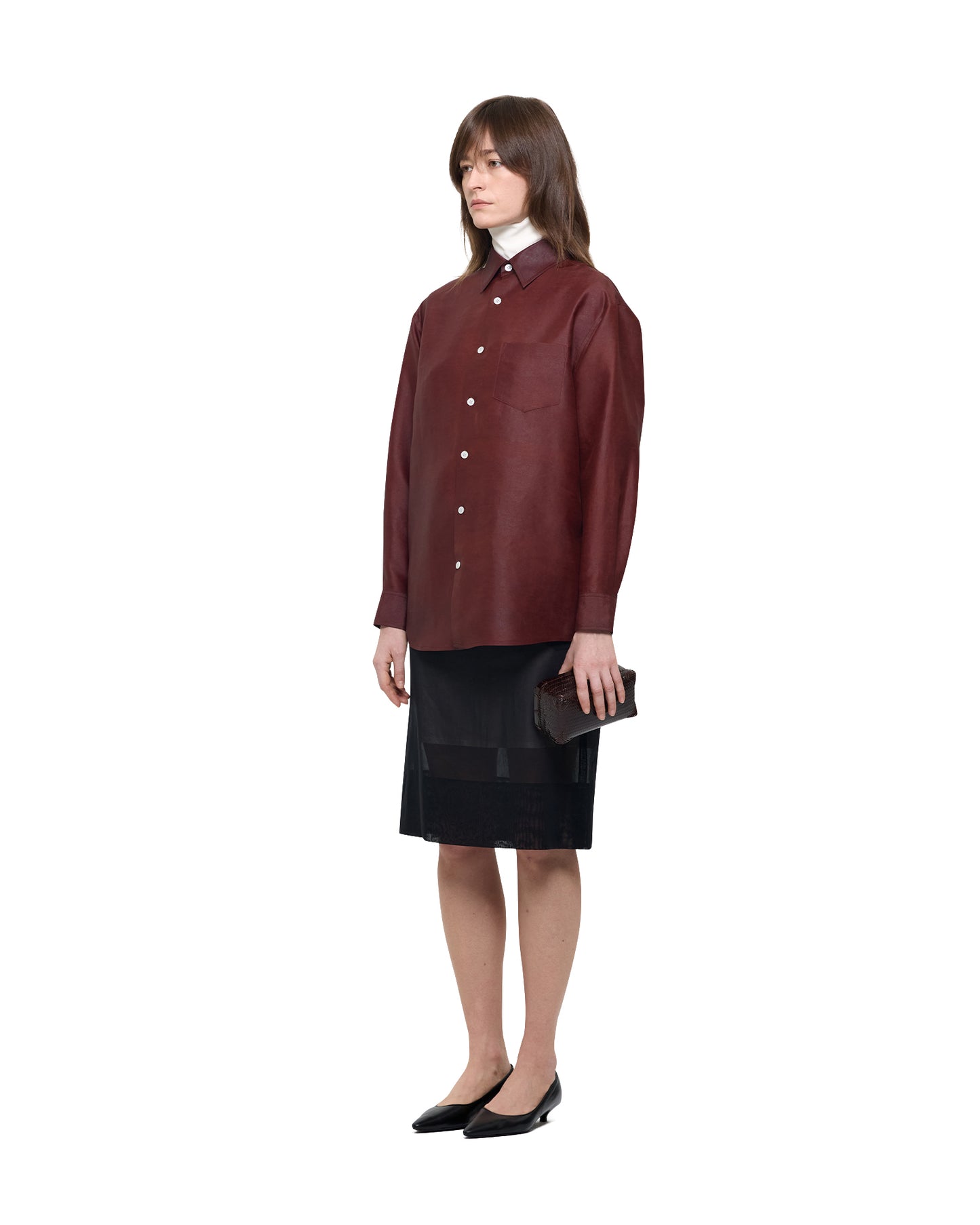 NATURAL DYED SILK CLASSIC SHIRT
