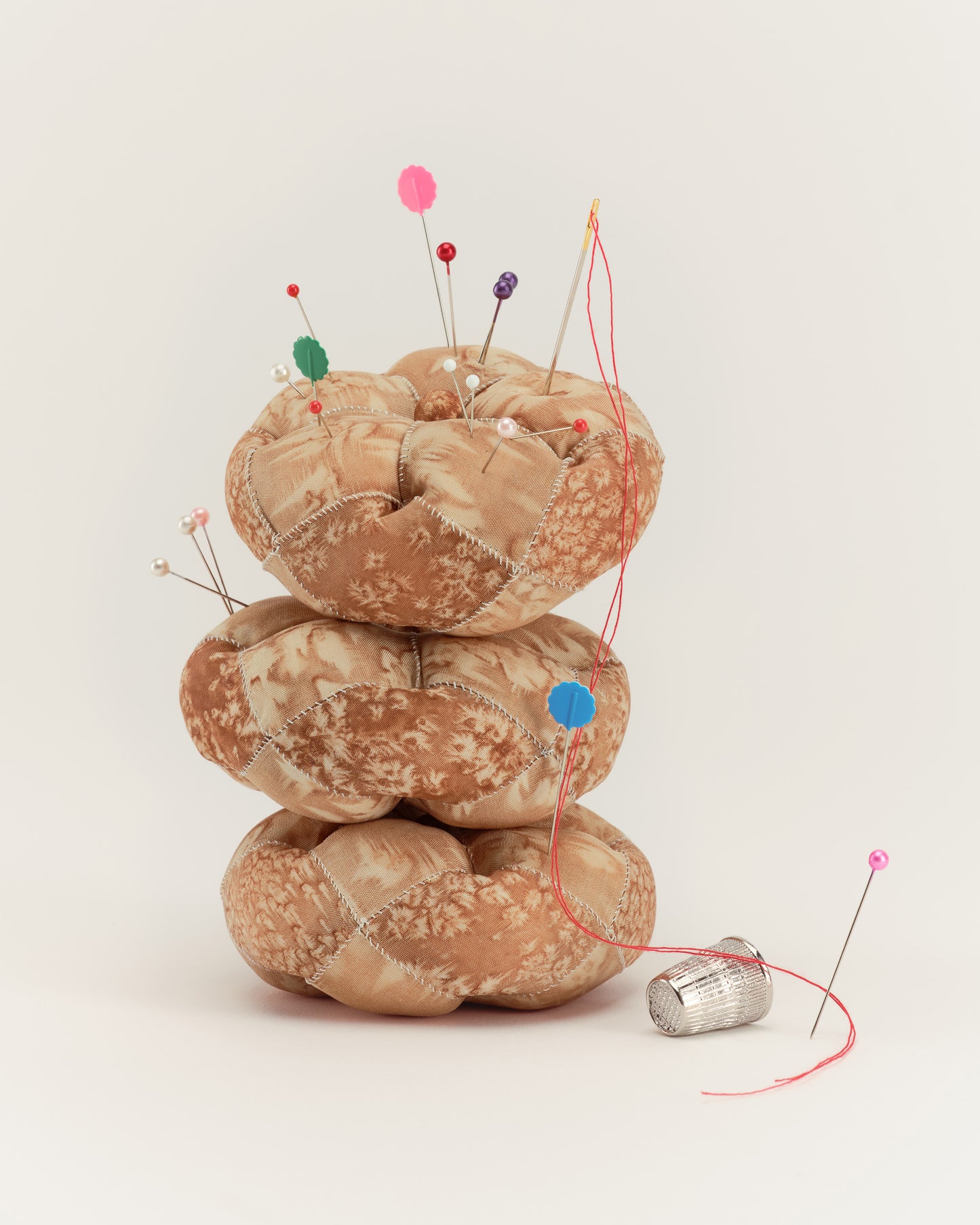 SALT DYED SILK PIN CUSHION