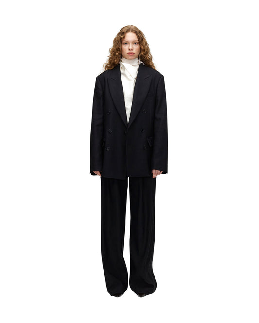 LINEN BLEND DOUBLE JACKET