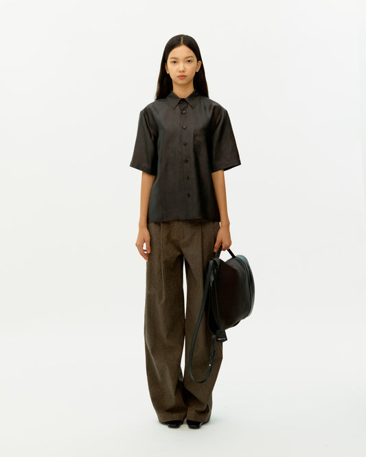 MUD DYED SILK SHORT SLEEVE