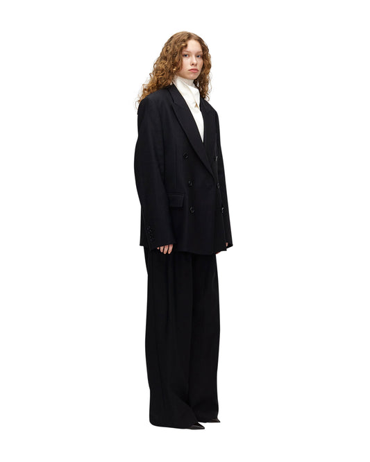 LINEN BLEND TROUSERS