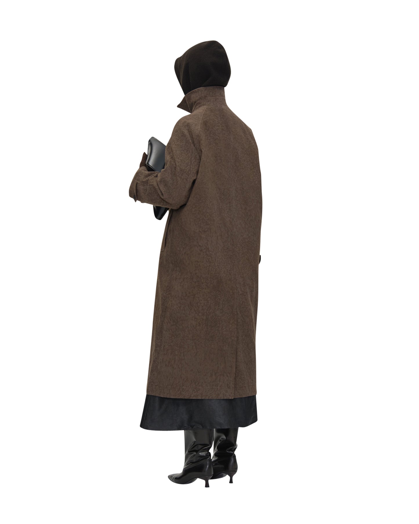 SALT DYED COTTON LONG COAT