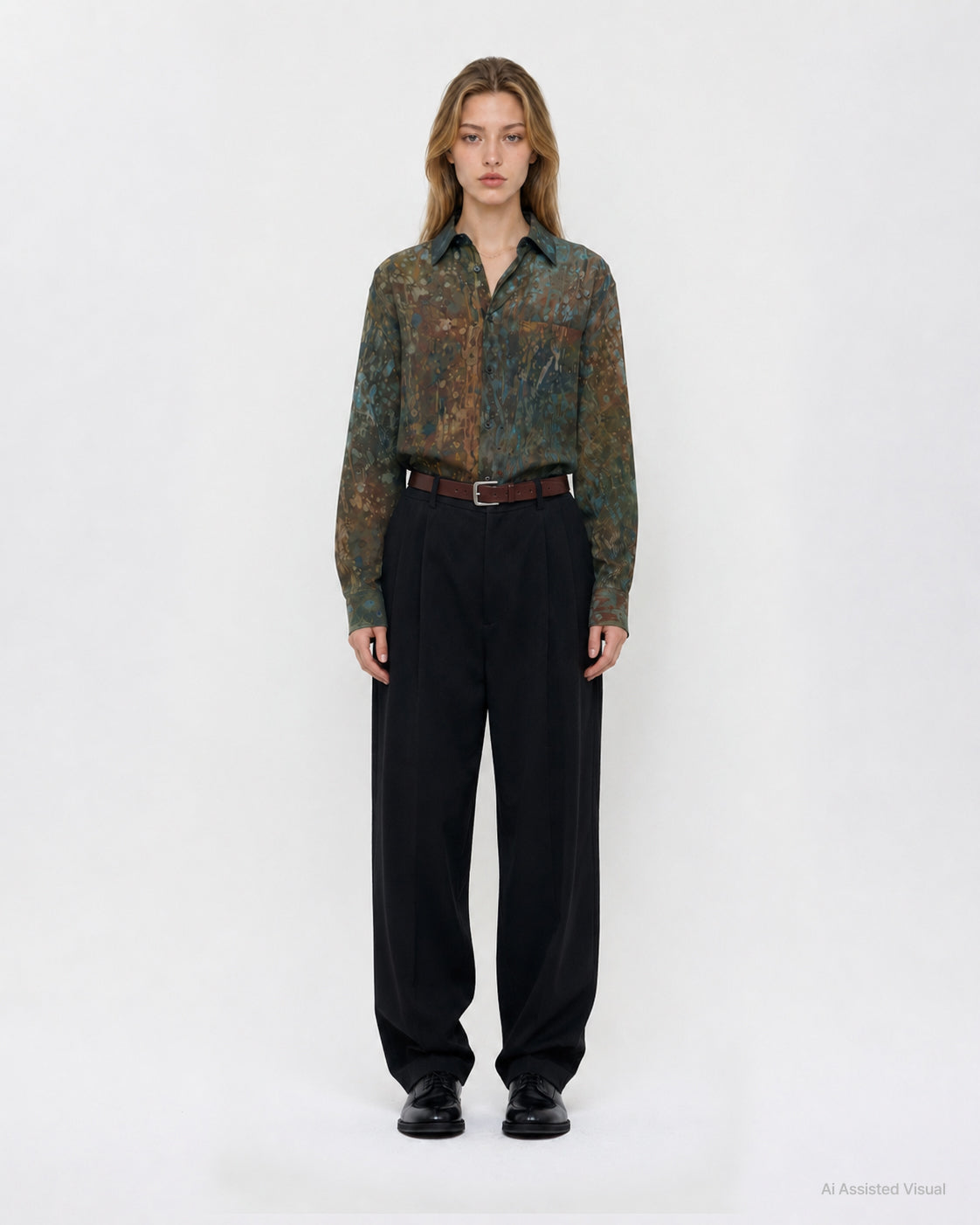 NATURAL DYED RAYON CLASSIC SHIRT (UNISEX)