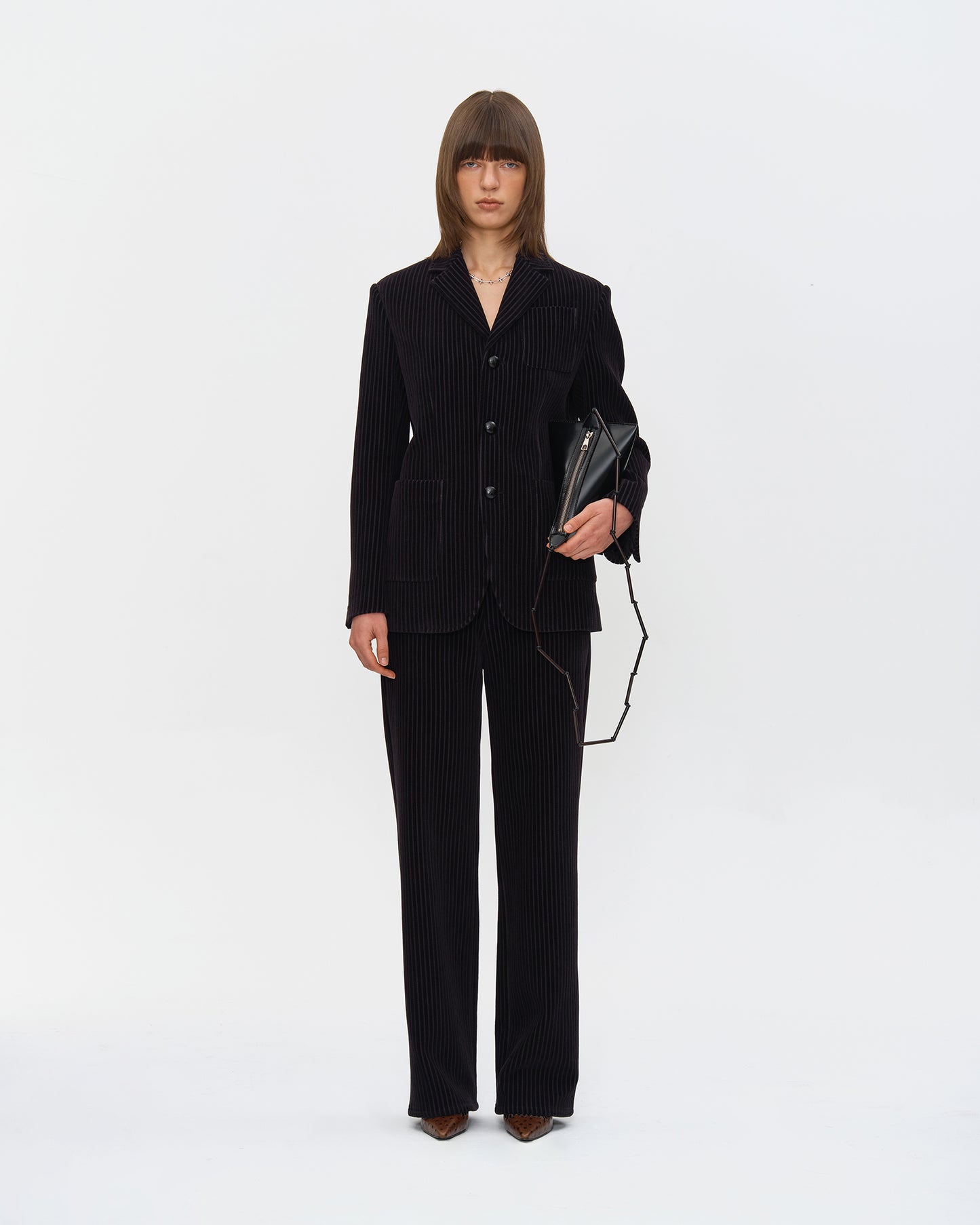 BOLD CORDUROY COTTON THREE-BUTTON JACKET