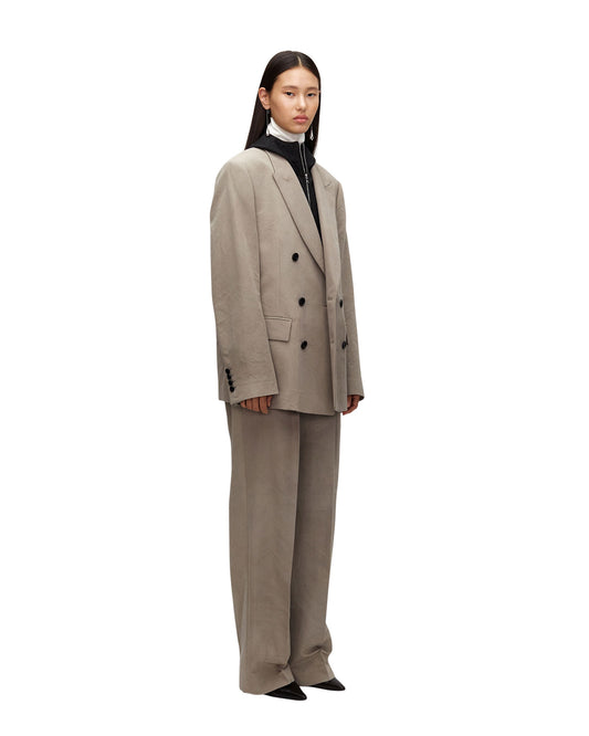 ACACIA DYED COTTON SILK TROUSERS