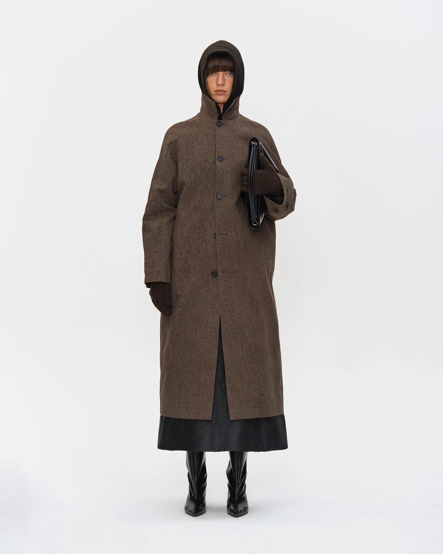 SALT DYED COTTON LONG COAT